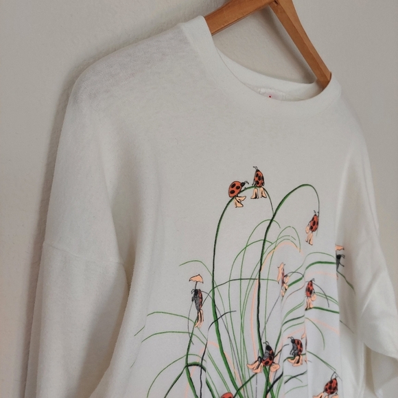 Jane Colby 1988 Ladybug in Heels Vintage Retro Y2k Shirt Top - Picture 2 of 12